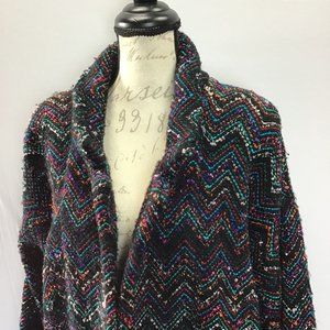 Vintage -Multicolored Nubby Sweater Coat